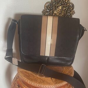 Coach Thompson Small Men’s Map crossbody Bag C6583